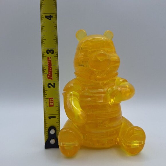 Disney Winnie Pooh Crystal Puzzle 3D Yellow Hunny Stacking 4 Inch No Box Honey - Picture 4 of 11